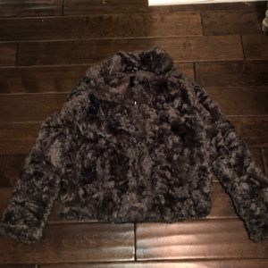 Faux fur coat